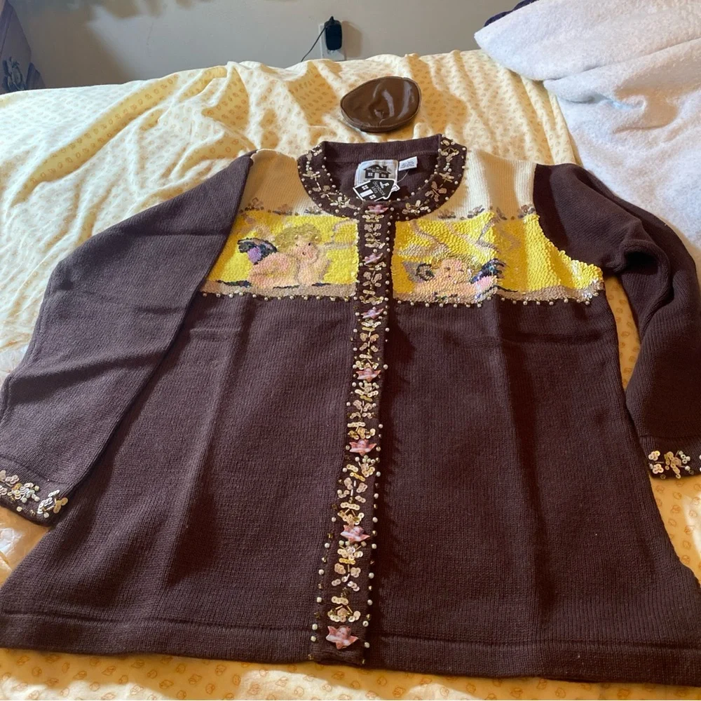 Storybook Knits Cardigan Sweater with Cherubs L
NWT - Picture 15 of 16